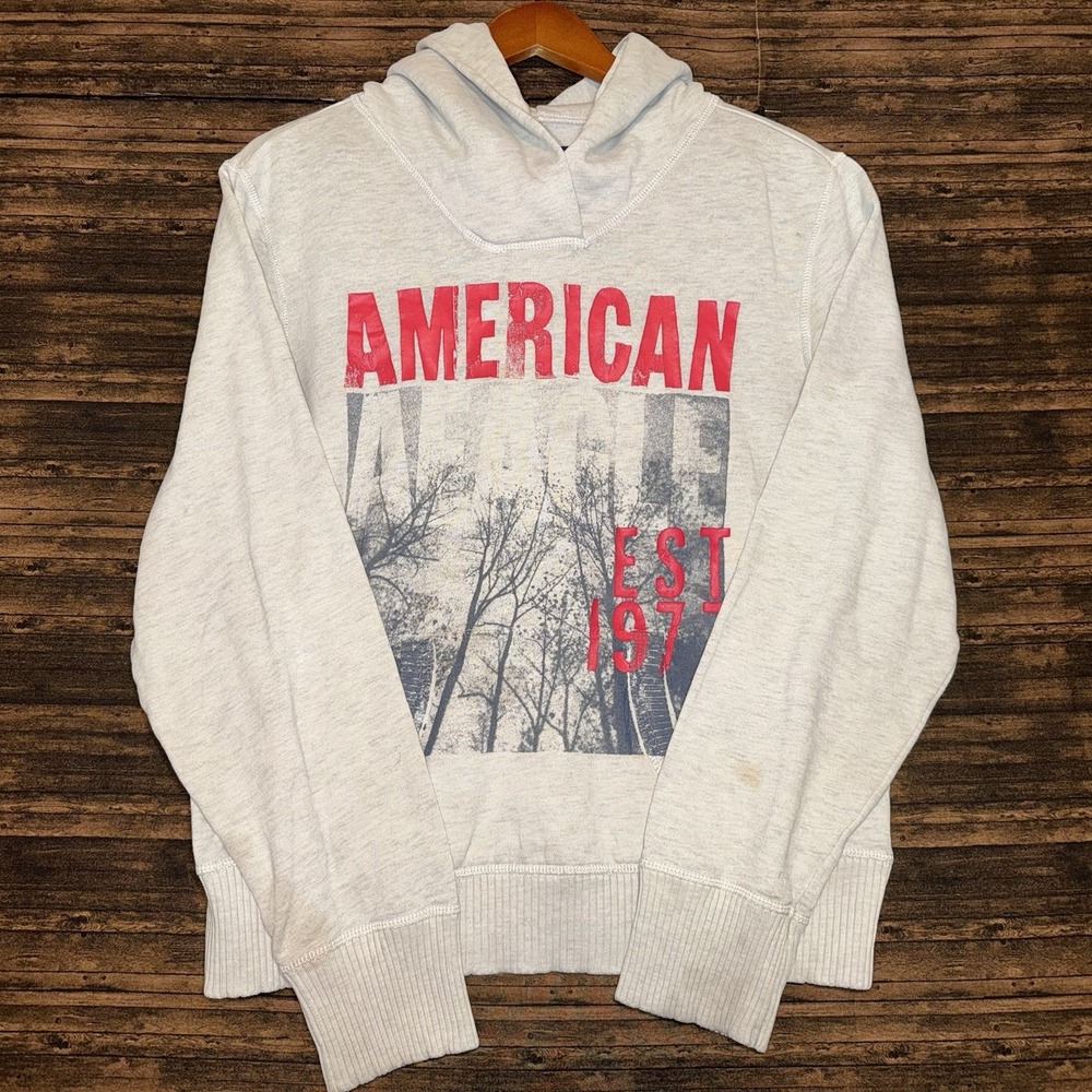 American Eagle Outfitters Gray Pullover Hoodie Size XL